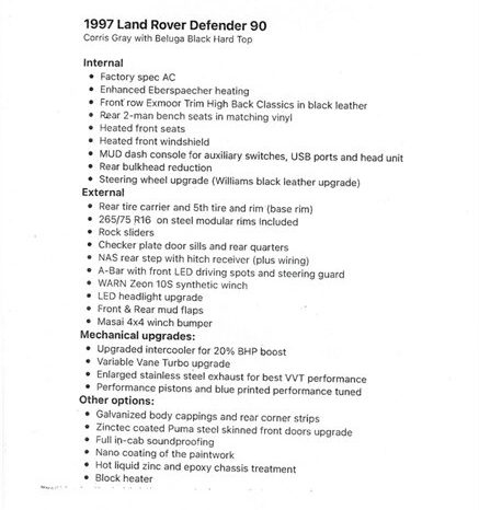 1997 Land Rover Defender full